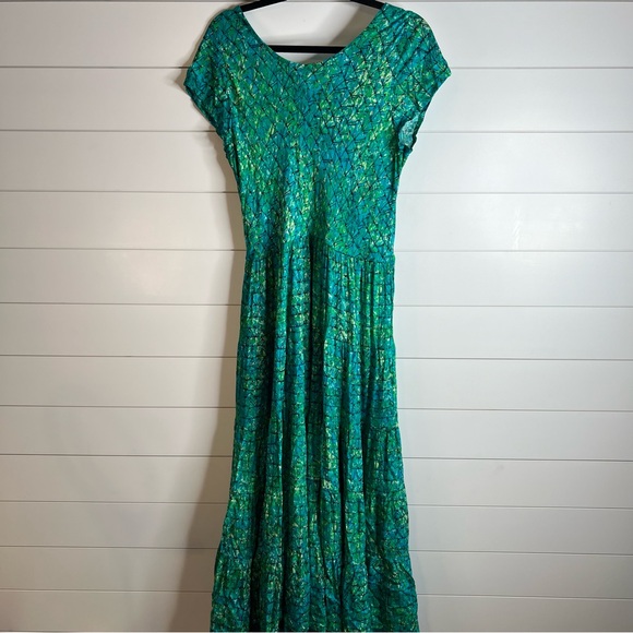 Soft Surroundings Marianna Geo Batik
Chalis Tiered Midi Dress. Size Medium. - Picture 5 of 12